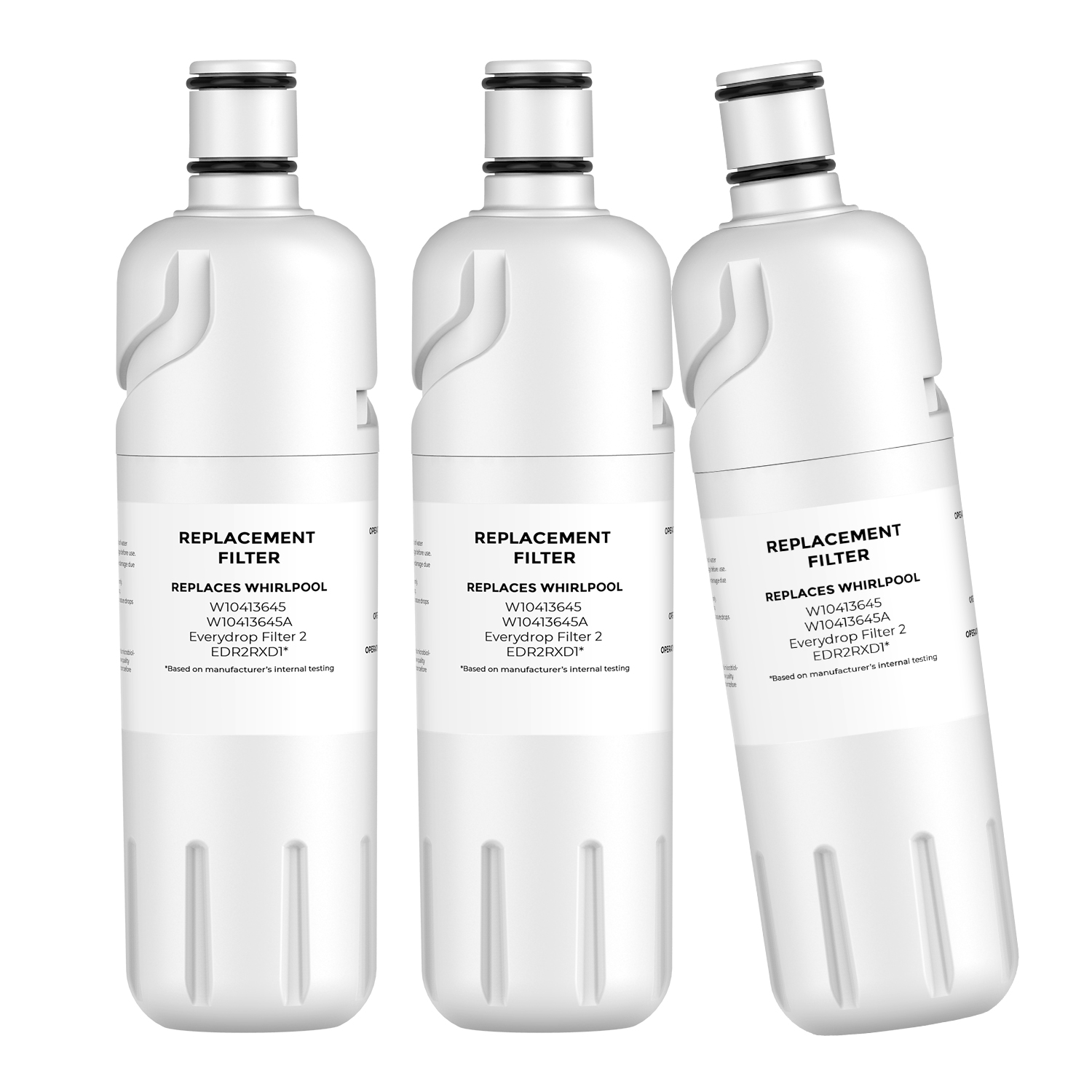 Compatible EDR2RXD1,W10413645,9082 refrigerator water filter 2 by Pzfilters 3PK